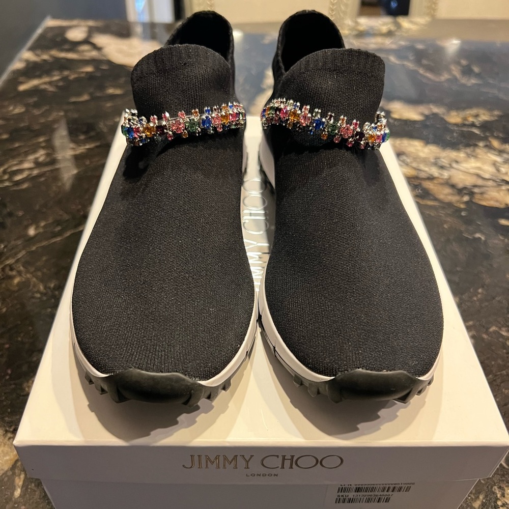 Brand new, Jimmy Choo Verona Crystal Sneakers - Picture 2 of 10